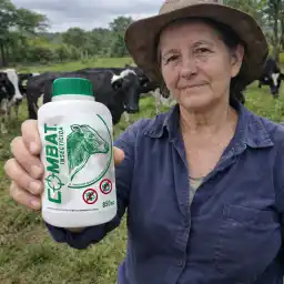 Cliente satisfecho con COMBAT® Insecticida ganadero